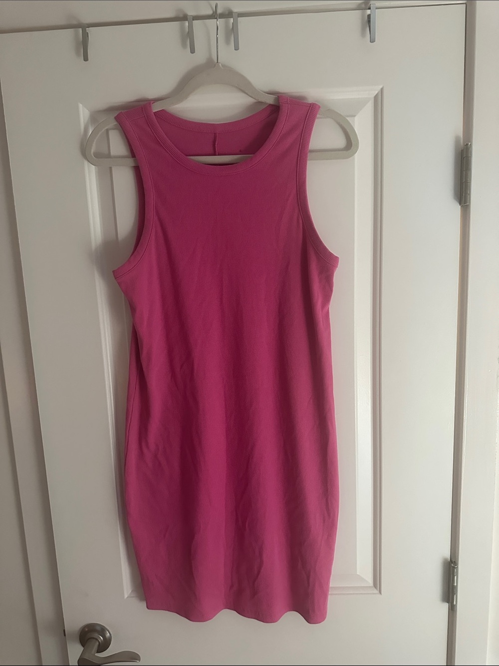 A New Day Pink Ribbed Tank Dress